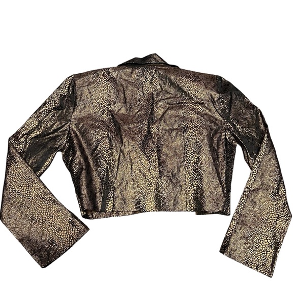 Vintage Lori Weidner - Women’s Metallic Open Blazer Sz 10 - Picture 6 of 6